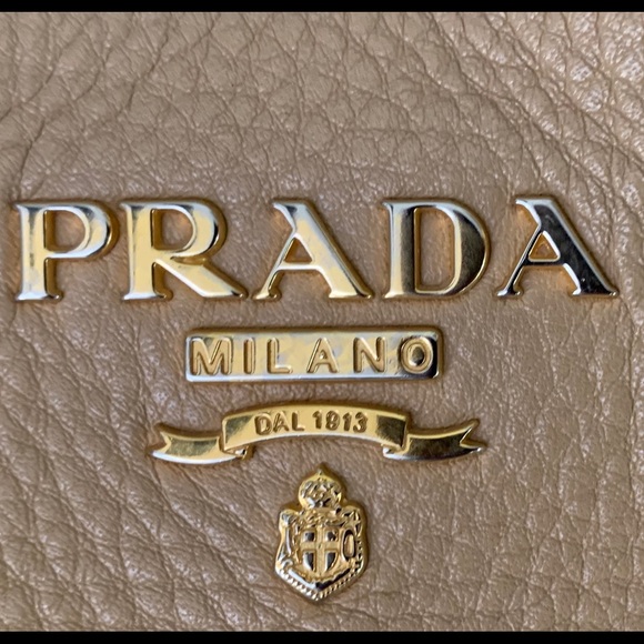 Authentic Tan Leather Prada Handbag - Picture 4 of 13